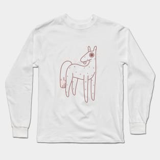 Stupid Horse - Lineart Long Sleeve T-Shirt